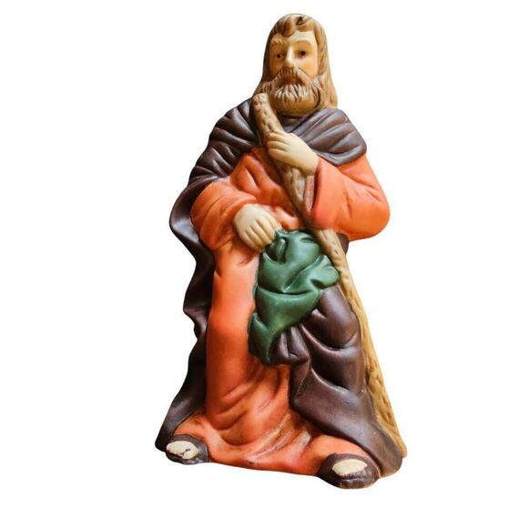 11 piece hand painted ceramic Nativity Scene Christmas Jesus - Picture 12 of 14